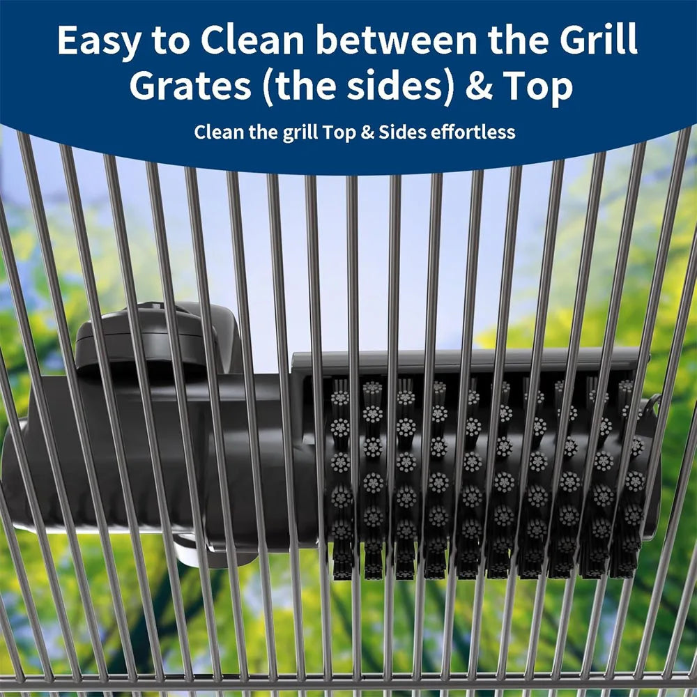 GrillForce ProSpin™ Cordless Electric Grill Brush with 2 Cleaning Heads